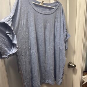 Terra & Sky Heather Blue Top